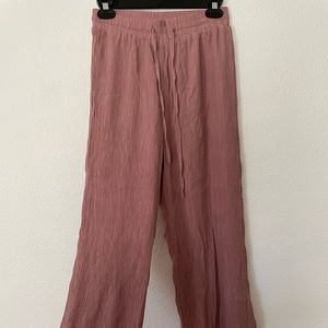 Lulus mauve color wide leg pants